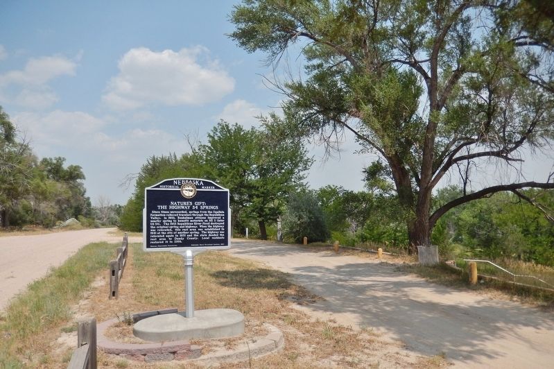 Nature's Gift: The Highway 34 Springs Marker image. Click for full size.