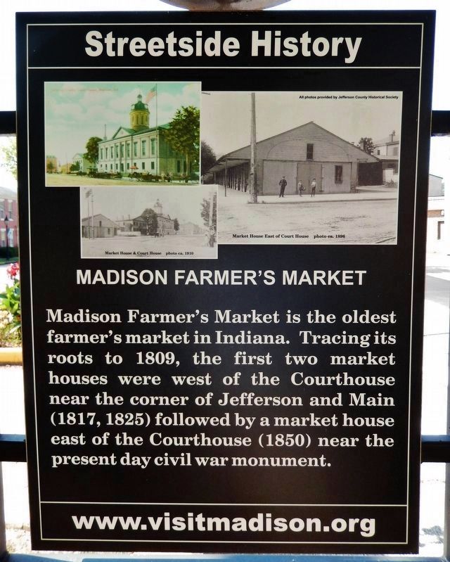 Madison Farmer's Market Marker<br>(<i>north side</i>). Click for full size. Madison Farmer's Market Marker<br>(<i>north side</i>) image. Click for full size.