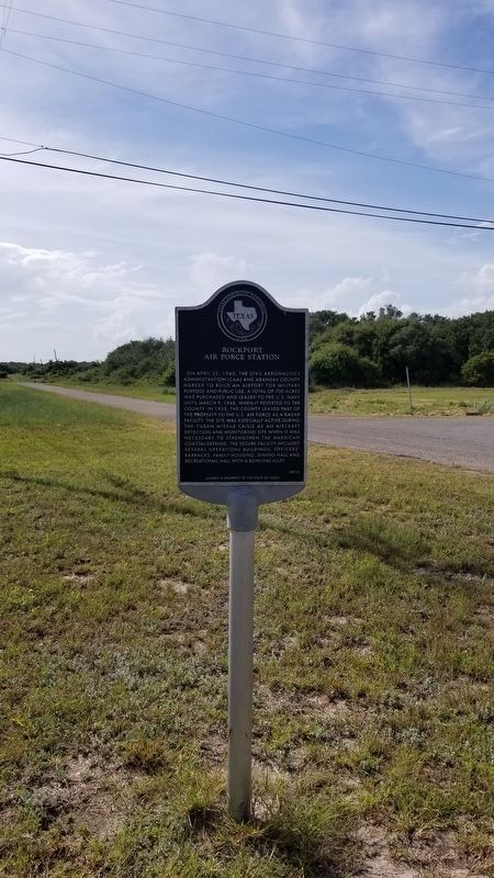 Rockport Air Force Station Marker. Click for full size. Rockport Air Force Station Marker image. Click for full size.