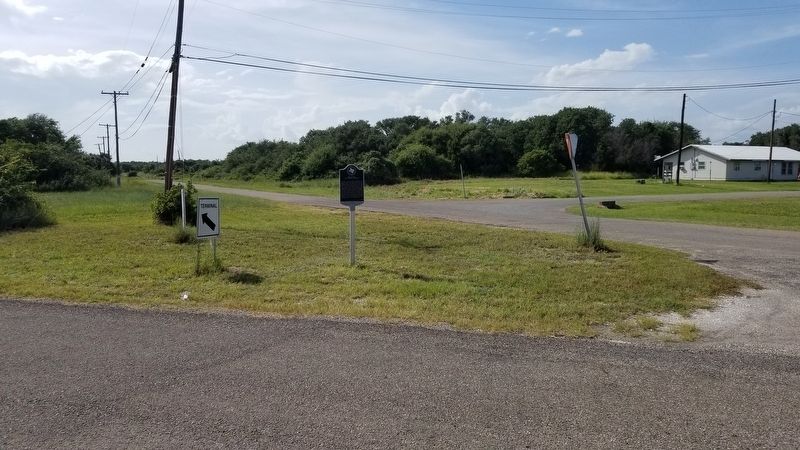 The view of the Rockport Air Force Station Marker from the road image. Click for full size.