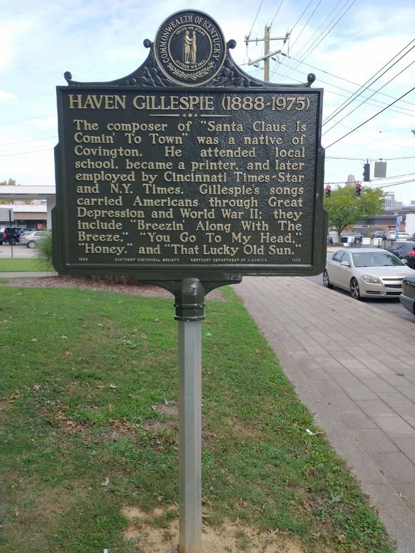 Haven Gillespie (1888-1975) Marker. Click for full size. Haven Gillespie (1888-1975) Marker image. Click for full size.