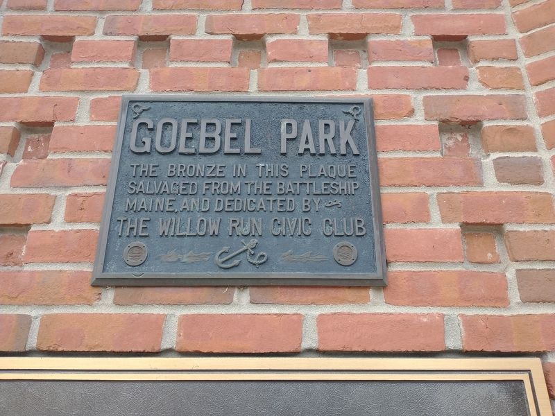 Goebel Park Marker image. Click for full size.