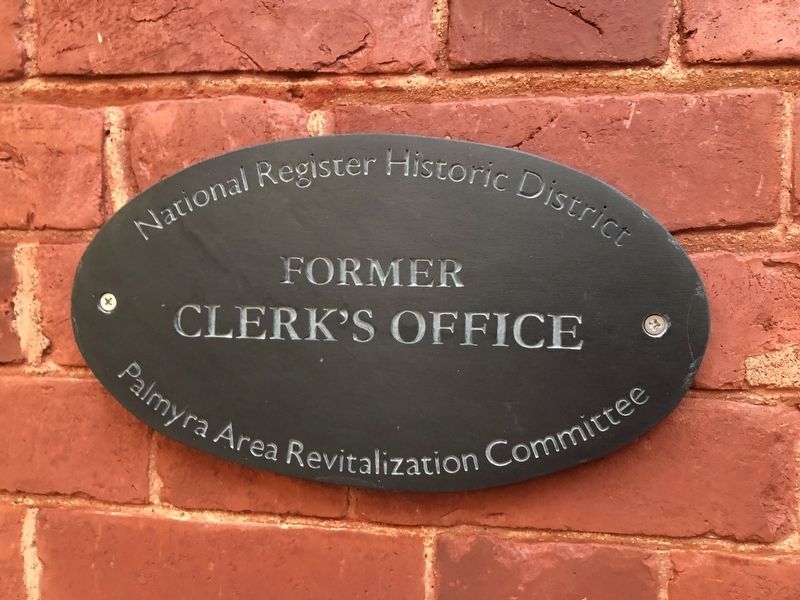 Former Clerk's Office Marker. Click for full size. Former Clerk's Office Marker image. Click for full size.