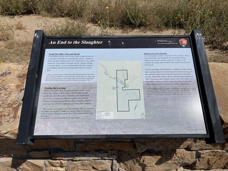 An End to the Slaughter Marker. Click for full size. An End to the Slaughter Marker image. Click for full size.