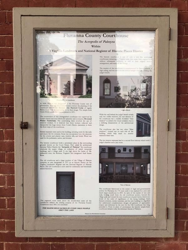 Signage at the courthouse. Click for full size. Signage at the courthouse image. Click for full size.