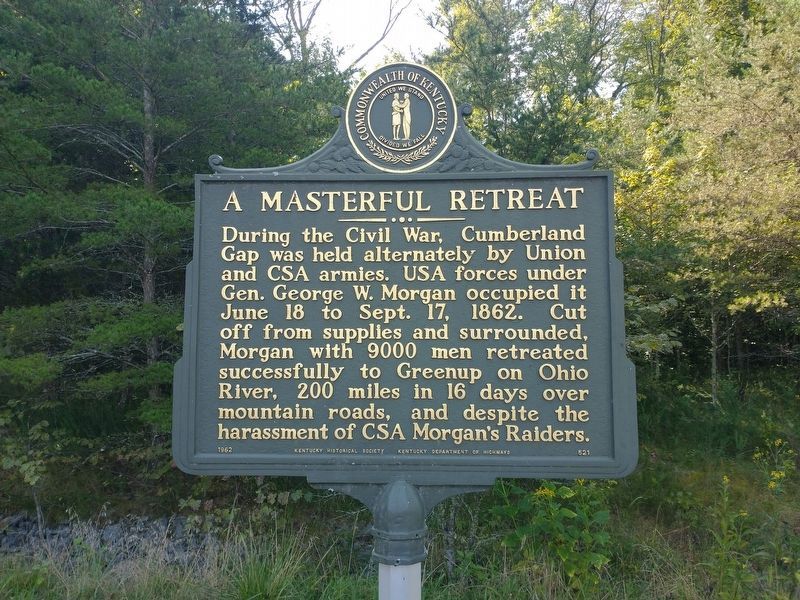 A Masterful Retreat Marker. Click for full size. A Masterful Retreat Marker image. Click for full size.