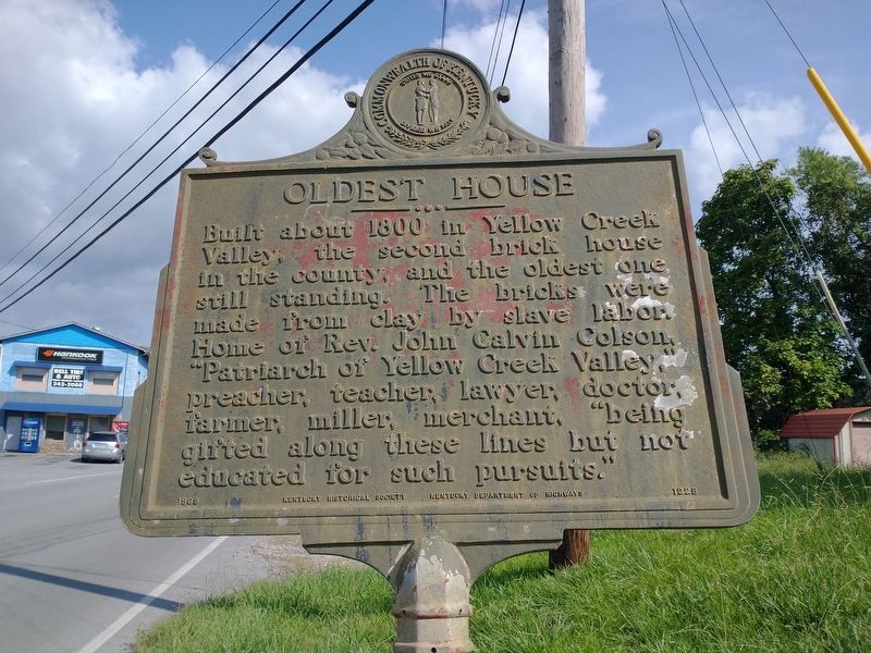 Oldest House Marker. Click for full size. Oldest House Marker image. Click for full size.
