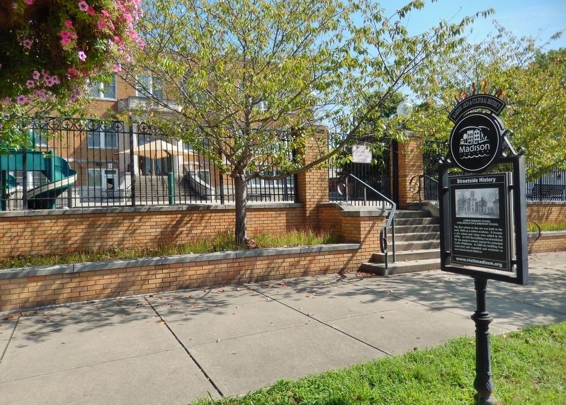 Lower Seminary School Marker (<i>west side</i>). Click for full size. Lower Seminary School Marker (<i>west side</i>) image. Click for full size.
