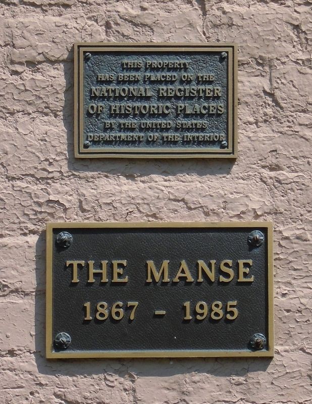 The Manse NRHP Marker image. Click for full size.