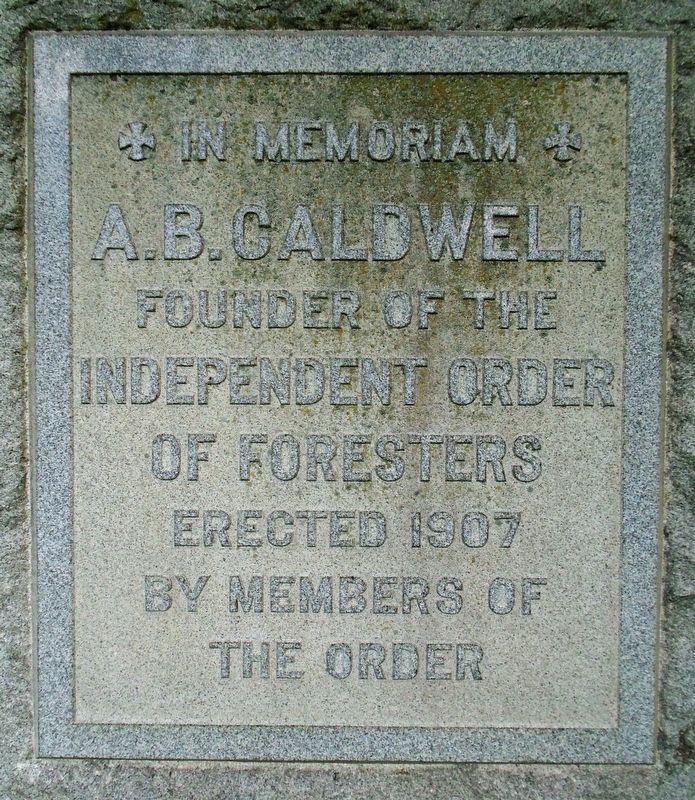 A. [Alonzo] B. Caldwell Marker image. Click for full size.