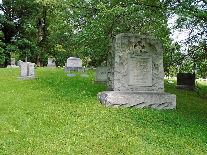 A. [Alonzo] B. Caldwell Monument image. Click for full size.