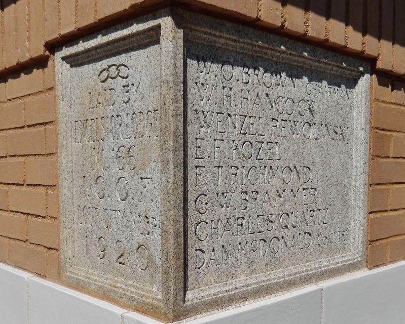 Sherman County Courthouse Cornerstone. Click for full size. Sherman County Courthouse Cornerstone image. Click for full size.