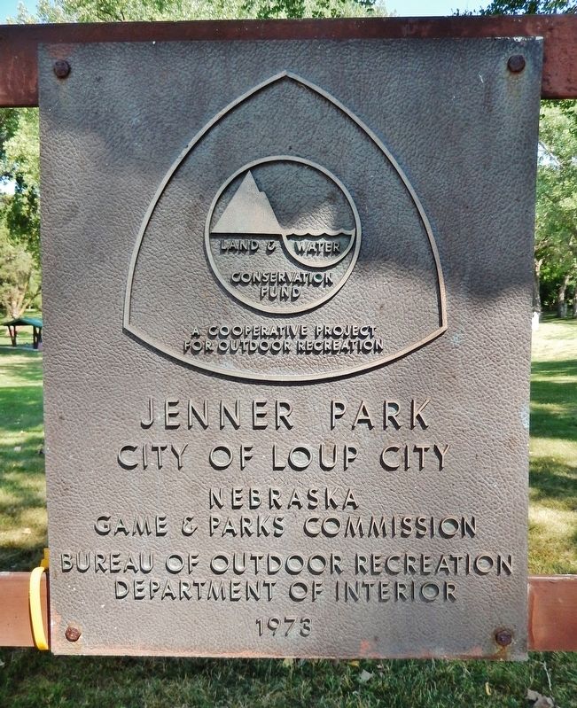 Jenner Park Land & Water Conservation Fund Plaque image. Click for full size.