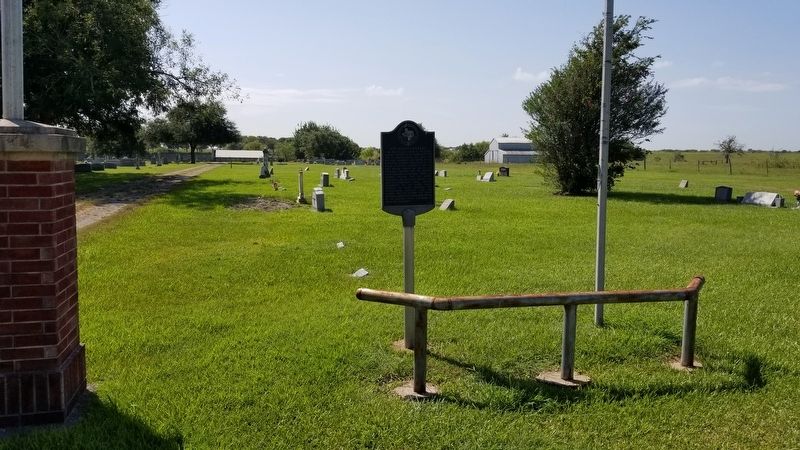 The Six Mile Cemetery Marker near the cemetery entrance. Click for full size. The Six Mile Cemetery Marker near the cemetery entrance image. Click for full size.