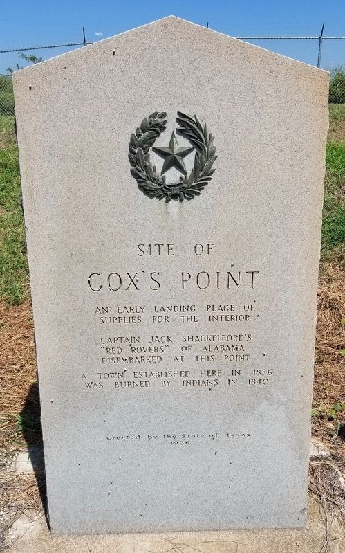 Site of Cox's Point Marker image. Click for full size.