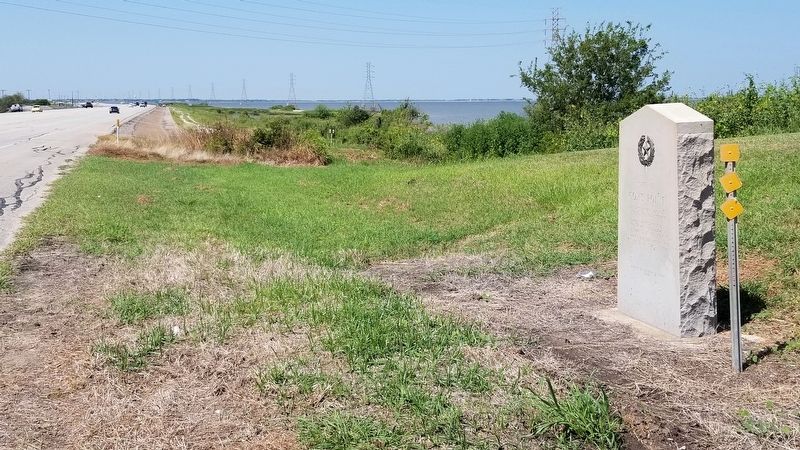 The view of the Site of Cox's Point Marker from the highway image. Click for full size.