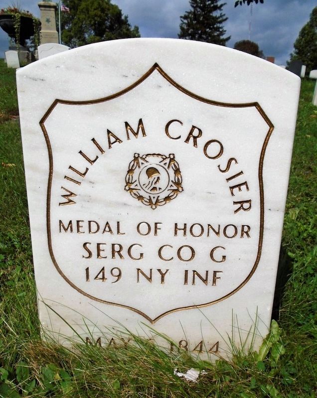 William Crosier Marker at Soldier's and Sailor's Plot. Click for full size. William Crosier Marker at Soldier's and Sailor's Plot image. Click for full size.