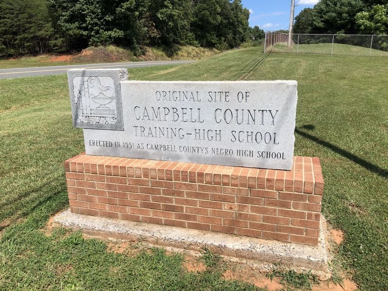 Original Site of Campbell County Training-High School Marker. Click for full size. Original Site of Campbell County Training-High School Marker image. Click for full size.
