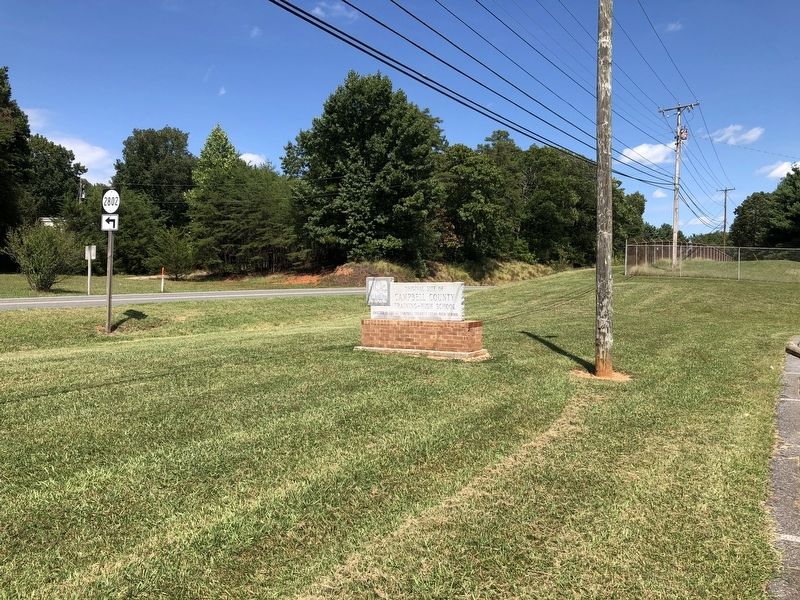 Original Site of Campbell County Training-High School Marker. Click for full size. Original Site of Campbell County Training-High School Marker image. Click for full size.