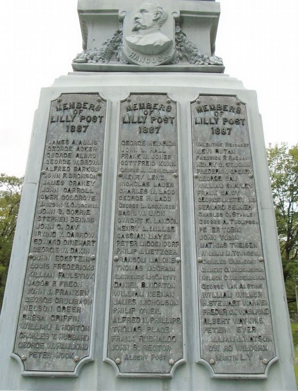 Civil War Memorial Lilly Post Members. Click for full size. Civil War Memorial Lilly Post Members image. Click for full size.