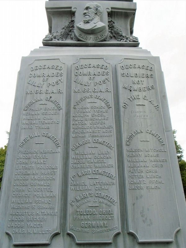 Civil War Memorial Lilly Post Members and Other Veterans. Click for full size. Civil War Memorial Lilly Post Members and Other Veterans image. Click for full size.