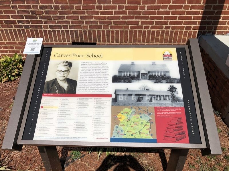 Carver-Price School Marker. Click for full size. Carver-Price School Marker image. Click for full size.