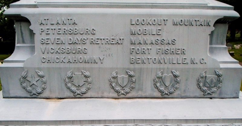 Civil War Memorial Battles and Corps Emblems. Click for full size. Civil War Memorial Battles and Corps Emblems image. Click for full size.