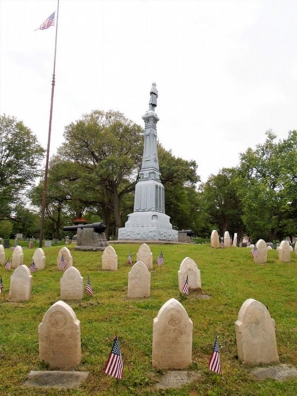 Civil War Memorial and GAR Plot. Click for full size. Civil War Memorial and GAR Plot image. Click for full size.