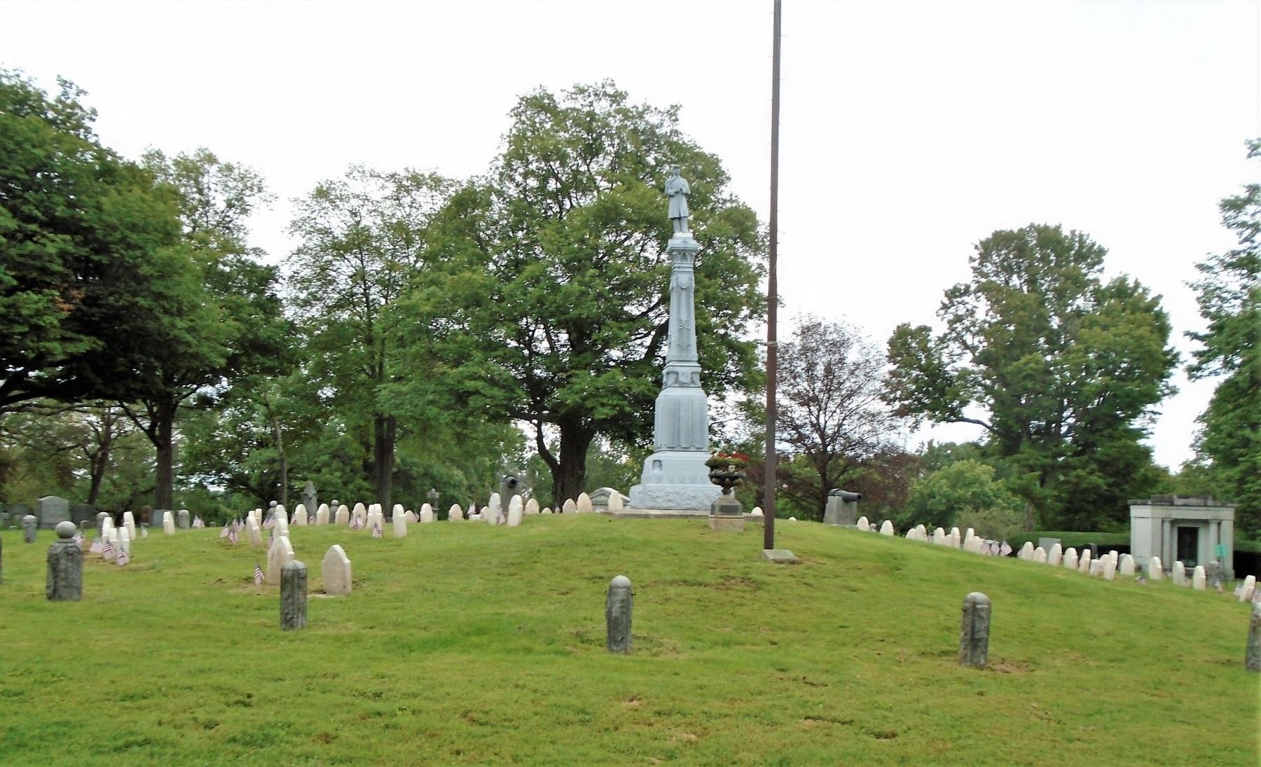 Civil War Memorial and GAR Plot. Click for full size. Civil War Memorial and GAR Plot image. Click for full size.