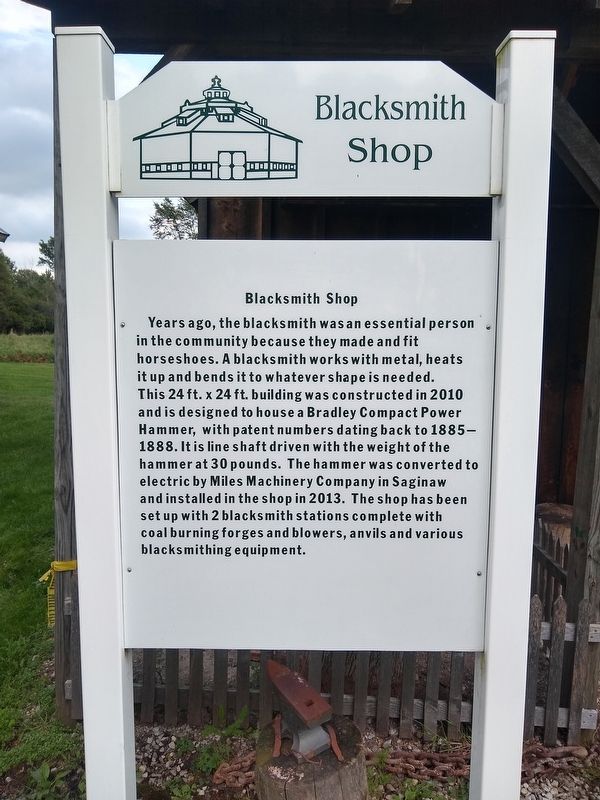 Blacksmith Shop Marker image. Click for full size.