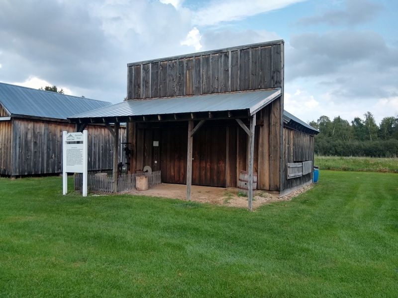 Blacksmith Shop and Marker image. Click for full size.