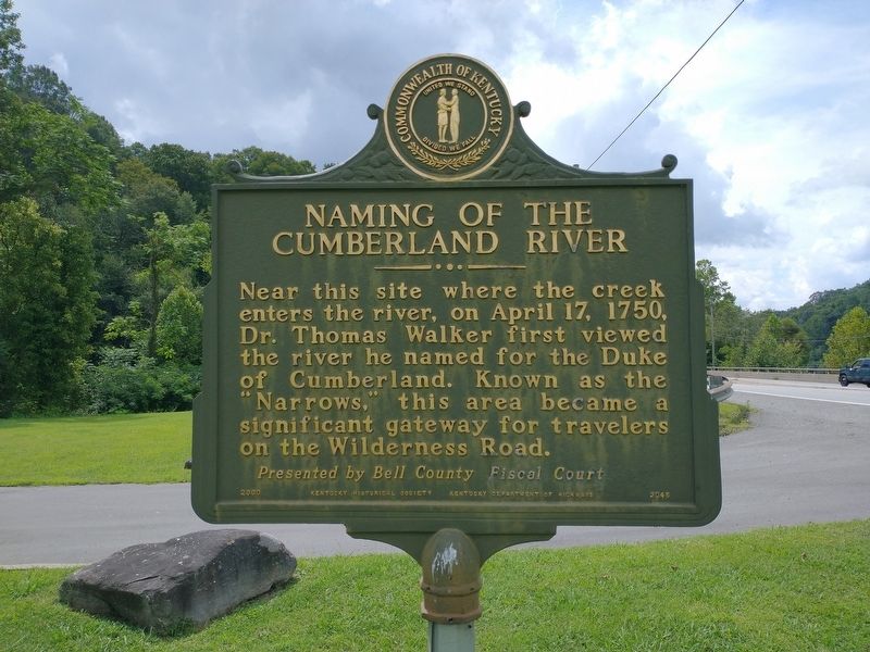 Naming of the Cumberland River Marker. Click for full size. Naming of the Cumberland River Marker image. Click for full size.
