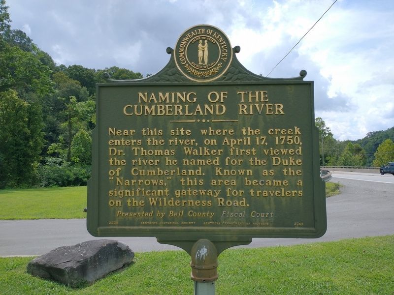 Naming of the Cumberland River Marker image. Click for full size.
