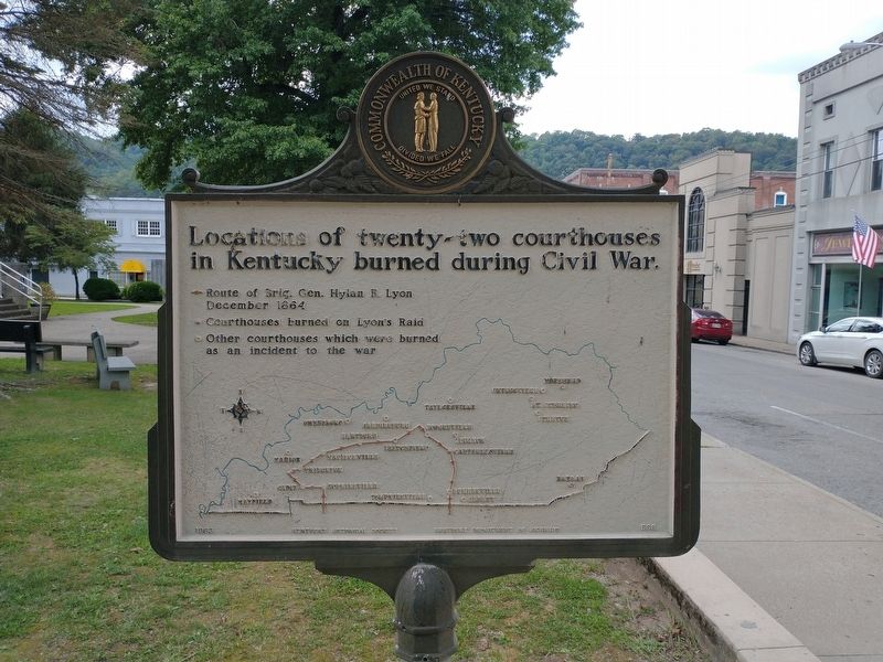 Courthouse Burned Marker (Back). Click for full size. Courthouse Burned Marker (Back) image. Click for full size.