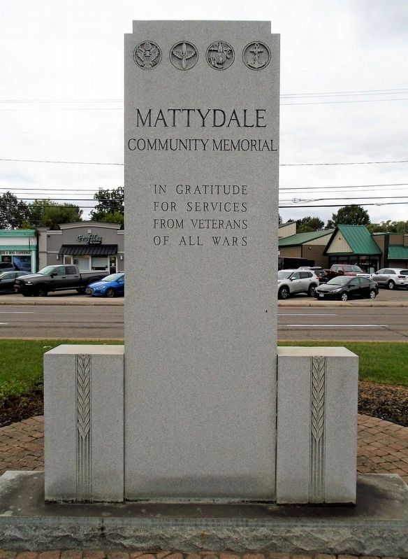 Mattydale Community Memorial. Click for full size. Mattydale Community Memorial image. Click for full size.
