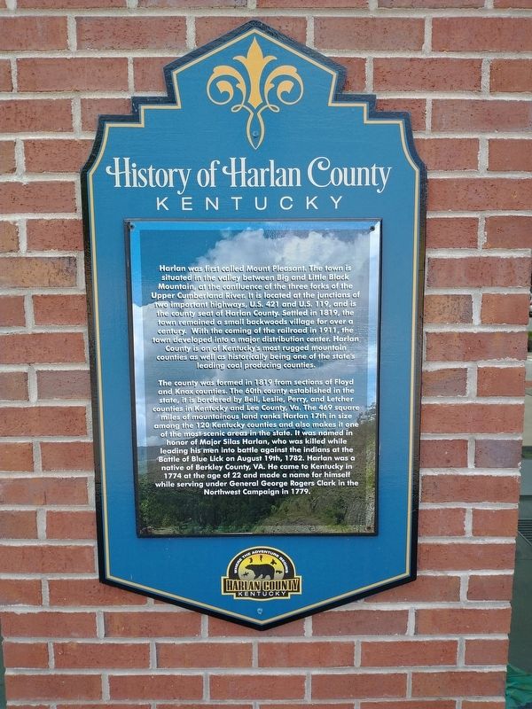 History of Harlan County Kentucky Marker image. Click for full size.