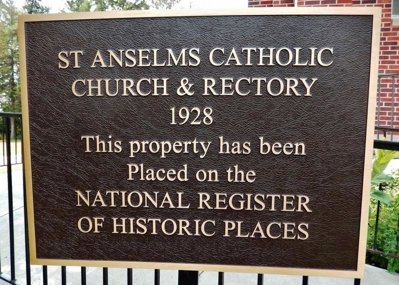 St Anselms Catholic Church & Rectory Marker image. Click for full size.