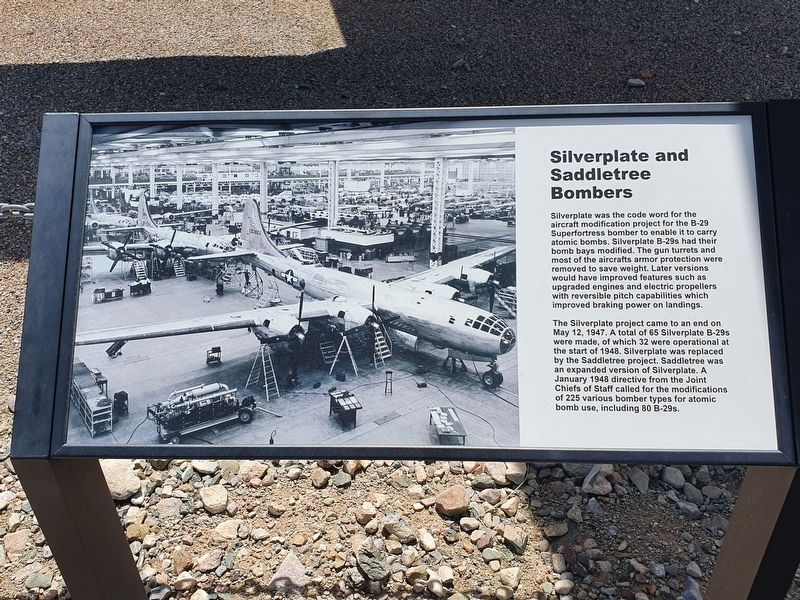 Silverplate and Saddletree Bombers Marker image. Click for full size.