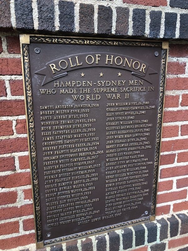 Roll of Honor Marker image. Click for full size.