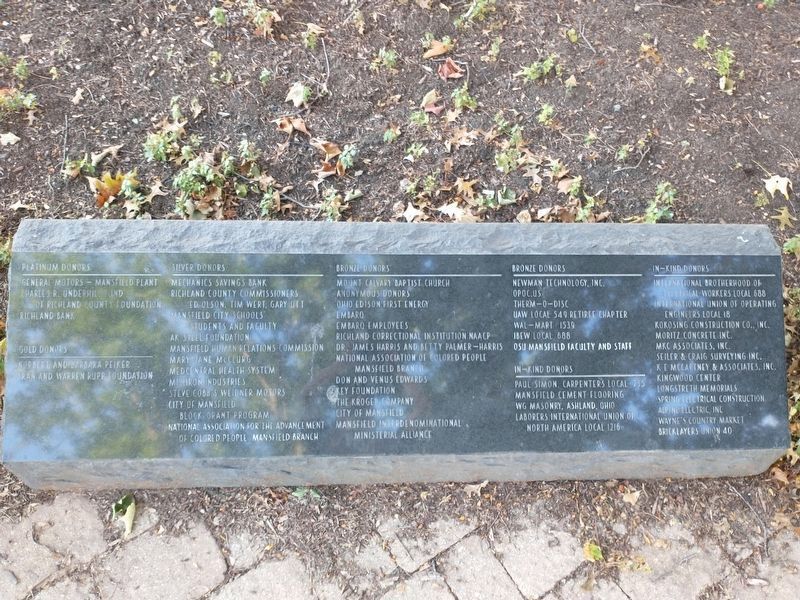 Dr. Martin Luther King, Jr. Memorial Donors image. Click for full size.