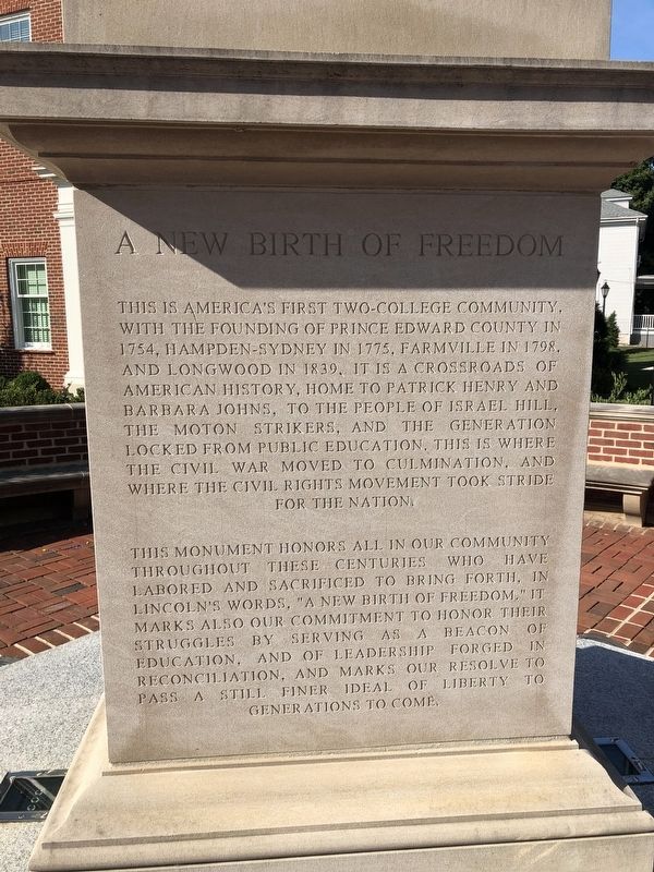 A New Birth of Freedom Marker image. Click for full size.