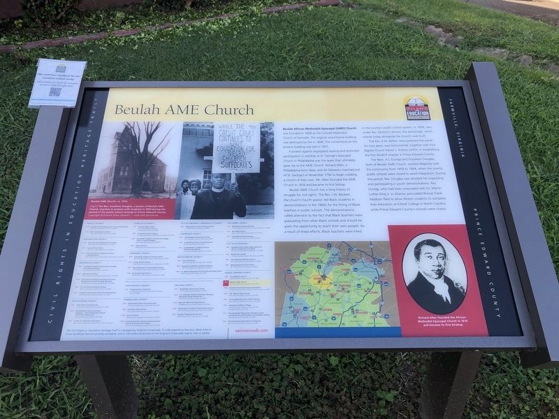 Beulah AME Church Marker. Click for full size. Beulah AME Church Marker image. Click for full size.