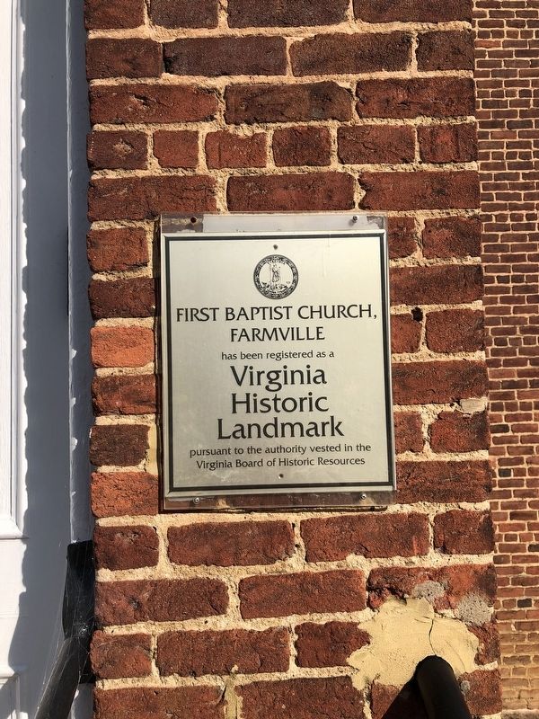 Virginia Historic Landmark plaque on the church image. Click for full size.