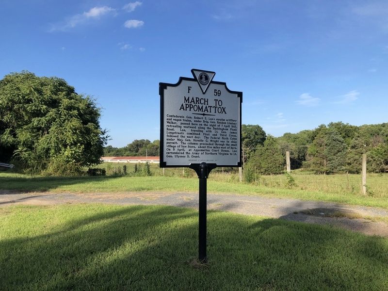 March to Appomattox Marker image. Click for full size.