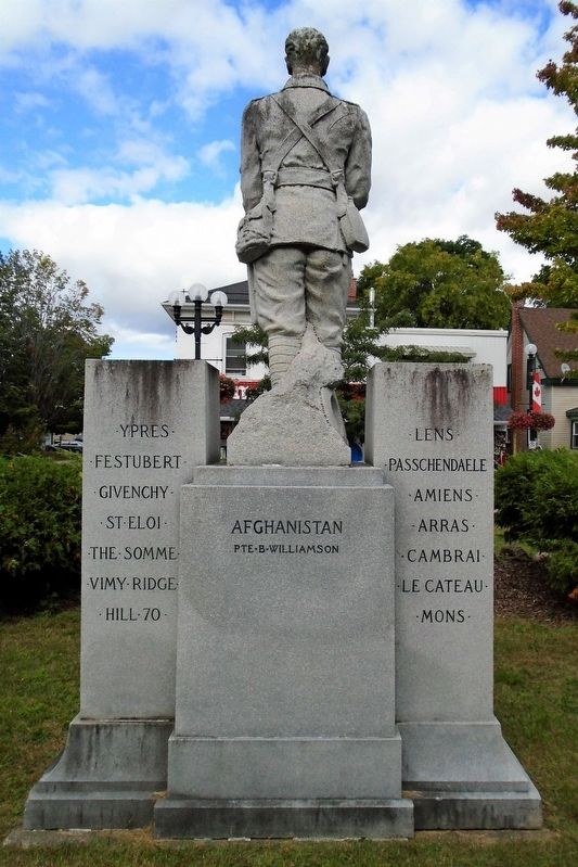 War Memorial (back). Click for full size. War Memorial (back) image. Click for full size.
