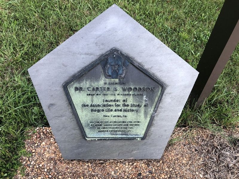 In Memory of Dr. Carter G. Woodson Marker. Click for full size. In Memory of Dr. Carter G. Woodson Marker image. Click for full size.