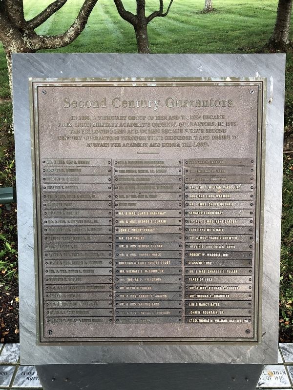 Second Century Guarantors Marker image. Click for full size.