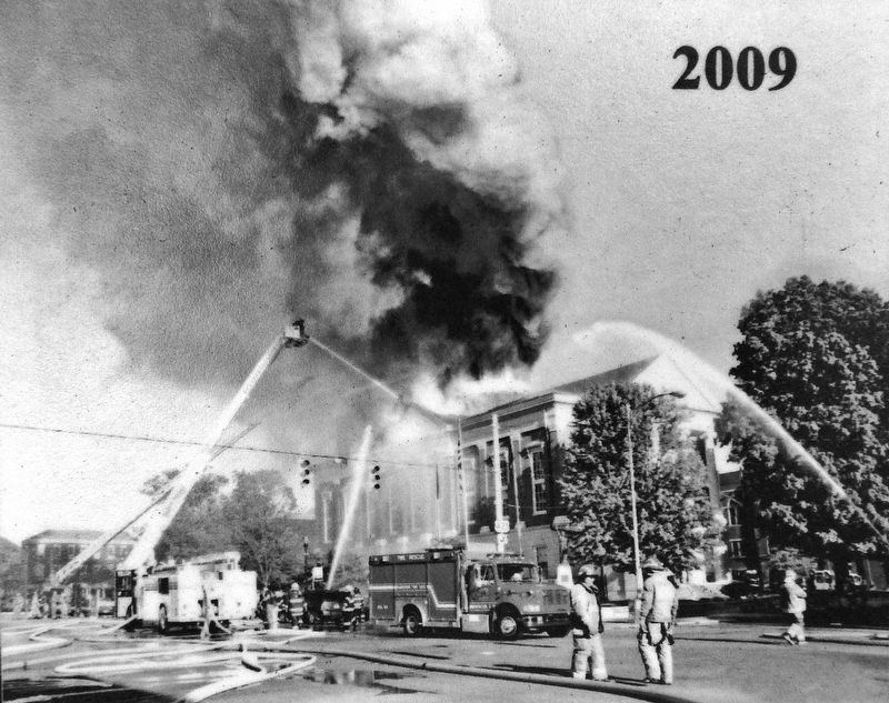Marker detail: Jefferson County Courthouse fire 2009. Click for full size. Marker detail: Jefferson County Courthouse fire 2009 image. Click for full size.