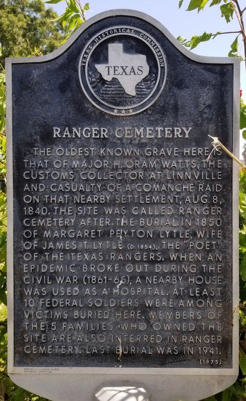 Ranger Cemetery Marker image. Click for full size.