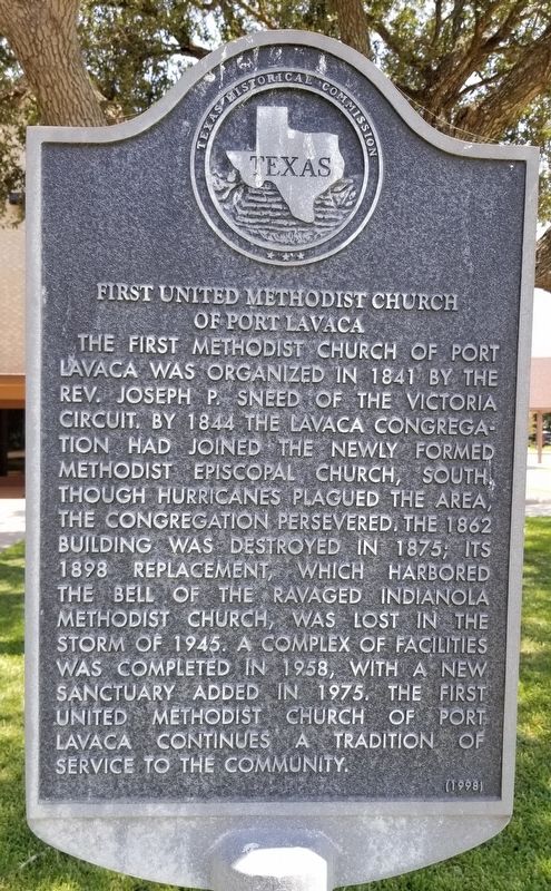 First United Methodist Church of Port Lavaca Marker image. Click for full size.